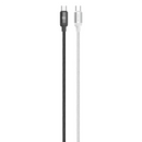 Green Lion 100W DUO COLOR BRAIDED USB-C TO USB-C CABLE 1M - White+Black  - سلك شحن - جرين لاين- تايب سي الي  تايب سي - 100 واط - طول 1 متر - كفالة 12 شهر