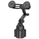 Green Lion Duo Magflex 2.6'' - 3.9'' Cup Holder Mount - Black - ستاند سيارة - مكان الكوب - دوران 360 درجة - ذراع طويل
