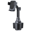 Green Lion GX-72 Car Cup Phone Holder 2.5'' - 4.0'' - Black - ستاند سيارة - مكان الكوب - دوران 360 درجة - ذراع طويل
