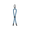 Green Lion Keychain lanyard USB-C to USB-C 60W - Blue - سلك شحن - تايب سي - الى تايب سي - طول 30 سم