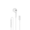 Green Lion Wired Mono Earphones with Type-C Connector - White - سماعة اذن - مع مايكروفون - تايب سي - كفالة 12 شهر
