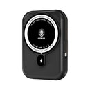 Green Lion Monaco 10000mAh MagSafe Power Bank - Black - بطارية متنقلة - يوجرين - سعة 10000 - ماق سيف - قوة 15 واط + سلك شحن تايب سي قوة 20 واط - شاشة رقمية - كفالة 24 شهر