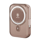 Green Lion Monaco 10000mAh MagSafe Power Bank - Gold - بطارية متنقلة - يوجرين - سعة 10000 - ماق سيف - قوة 15 واط + سلك شحن تايب سي قوة 20 واط - شاشة رقمية - كفالة 24 شهر