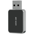 Green Lion Mini Wireless Adapter CarPlay & Android Auto - Black - وصلة كار بلاي - بلوتوث - 2 في 1 - يو اس بي + تايب سي - كفالة 12 شهر