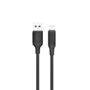 Green Lion USB-A to Lightning PVC Cable 2M - Black - سلك شحن ايفون - جرين لاين - طول 2 متر - كفالة 24 شهر