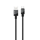 Green Lion Silicone Cable USB A - Type C - Black - سلك شحن تايب سي - جرين لاين - طول 1 متر - كفالة 24 شهر
