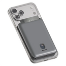 Green Lion Vetra 5000mAh Power Bank - Gray - بطارية متنقلة - جرين ليون - سعة 5000 - ماق سيف - قوة 15 واط + منفذ شحن تايب سي 22.5 واط - شاشة رقمية + محفظة للبطاقات - كفالة 12 شهر
