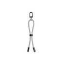 Green Lion Keychain lanyard USB-C to USB-C 60W - Gray - سلك شحن - تايب سي - الى تايب سي - طول 30 سم