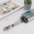 Green Lion Keychain lanyard USB-C to USB-C 60W - Gray - سلك شحن - تايب سي - الى تايب سي - طول 30 سم