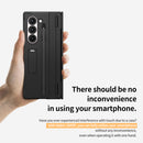 Araree Nukin 360 Case With Stand and Pencil Slot  For Samsung Z Fold 6 - Black [A] - كفر سامسونج  - حماية عالية - ماغ سيف - اسود