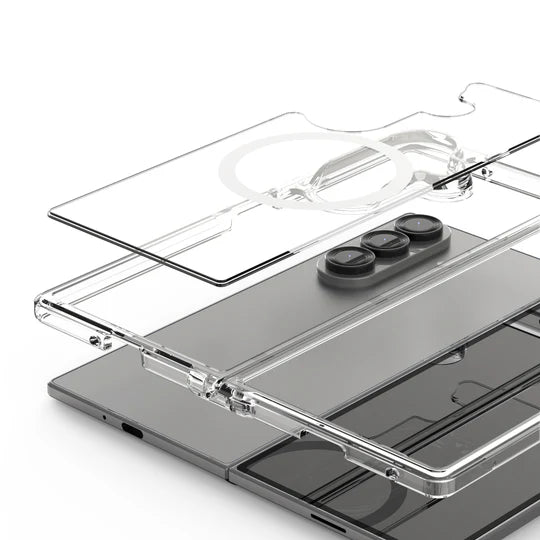 Samsung Z Fold7 Araree Duple Magsafe Case - Clear [BU] - كفر سامسونج  - حماية عالية - ماغ سيف - شفاف