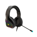 Porodo Wired Gaming Headphone HD Sound With RGB Light - سماعة رأس بورودو - مناسبة لألعاب الفيديو قيمز - مع اضاءة جانبية - كفالة 12 شهر