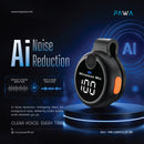 Pawa ClipGo Microphone with Ai Noise Reduction - Black [O] - مايكروفون للتصوير - عدد 2 ميكروفون - منفذ شحن تايب سي + منفذ ايفون - باوا - كفالة 12 شهر