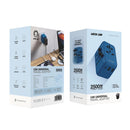 Green Lion 12W Universal Travel Adapter blue - بلاك حائط دولي للسفر - 3 مخارج - كفالة 18 شهر