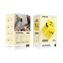 Green Lion 12W Universal Travel Adapter Yellow - بلاك حائط دولي للسفر - 3 مخارج - كفالة 18 شهر