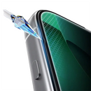 Green Lion 3D Silicone Plus Privacy For iPhone 18/17 - Black - حماية شاشة حصوصية سليكون - كاملة لجميع اطراف الجهاز