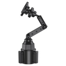 Green Lion Duo Magflex 2.6'' - 3.9'' Cup Holder Mount - Black - ستاند سيارة - مكان الكوب - دوران 360 درجة - ذراع طويل