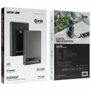 Green Lion Everest 10000mAh Power Bank - Gray - بطارية متنقلة - جرين ليون - سعة 10000 - ماق سيف - قوة 25 واط + منفذ شحن تايب سي 45 واط - شاشة رقمية + ستاند - كفالة 24 شهر