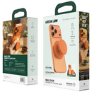 Green Lion Mag Pop Magnetic Phone Grip - Orange [V] - مسكة دائرية - ستاند - خاصية الماغ سيف