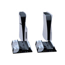 Green Lion PS5 Cooling Stand Charging Station - White - ستاند عملي يجمع بين حامل للجهاز + تبريد + شحن