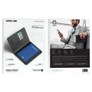 Green Lion Pass-Track Passport Holder with Find My - Black - محفظة لجواز السفر - مع خاصية التتبع