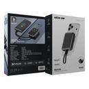 Green Lion Revon 10000mAh Power Bank - Black - بطارية متنقلة - جرين ليون - سعة 10000 - ماق سيف - قوة 15 واط + منفذ شحن تايب سي 20 واط - شاشة رقمية - كفالة 12 شهر