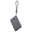 Green Lion Vetra 5000mAh Power Bank - Gray - بطارية متنقلة - جرين ليون - سعة 5000 - ماق سيف - قوة 15 واط + منفذ شحن تايب سي 22.5 واط - شاشة رقمية + محفظة للبطاقات - كفالة 12 شهر