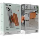 Green Lion Grip Mag 5000mAh Power Bank PD 30W - White Orange - بطارية متنقلة ماق سيف - قوة 5000 - 1 منفذ تايب سي - شاشة رقمية - كفالة 24 شهر