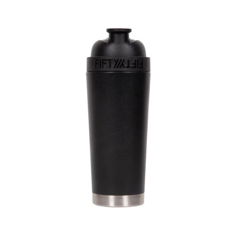 Fifty Fifty Vacuum Insulated Shaker Bottle 750ML (Matte Black) - مطارة حافظة للحرارة