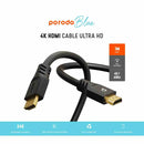 Porodo HDMI Cable 4K UHD - سلك التلفزيون - متوفر بطول 1 متر\2\3\5\8 متر