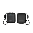 PAWA SEOUL MINI POWER BANK 10000MAH BLACK [O] - بطارية متنقلة - باوا - سعة 10000 - سلك شاحن ايفون + تايب سي - صغيرة الحجم - كفالة 12 شهر