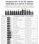 YESIDO CG11K 1.5M LENGTH 65W SMART CHARGING 15 IN 1 MULTI-FUNCTION LAPTOP CHARGER - بلاك شاحن لابتوب - 15 في 1 - يدعم اكثر من موديل - قوة 65 واط - كفالة 12 شهر