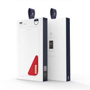 DUX DUCIS Hivo Series Leather Wallet Case - Red - كفر جلد مع محفظة - حماية عالية - ماغ سيف