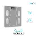 Pawa Smart Body Scale with Body Analysis APP - Grey - ميزان ذكي - كفالة 24 شهر