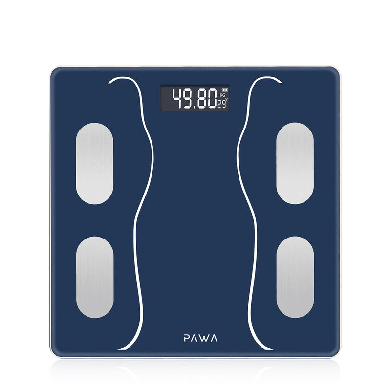 Pawa Smart Body Scale with Body Analysis APP - Blue [O]- ميزان ذكي - كفالة 24 شهر
