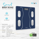 Pawa Smart Body Scale with Body Analysis APP - Blue [O]- ميزان ذكي - كفالة 24 شهر