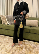 Dana Gold Leather Case with Card Slot and Strap - كفر مع مسكة شريطة ومكان للبطاقات وخيط علاقة