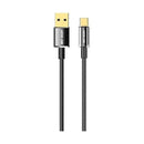 Green Lion USB-A to USB-C Touch Cable 1M 3A - Black - سلك شحن تايب سي - جرين لاين - طول 1متر - كفالة 24 شهر