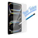 Torrii Bodyglass Paper Texture Glass Screen Protector for iPad Air - توري حماية شاشة زجاج تشبه ملمس الورق لأيباد اير 11 انش ( ام2 ) & اير 13 انش (ام2) & ايباد برو 13 انش (ام4) - شفاف