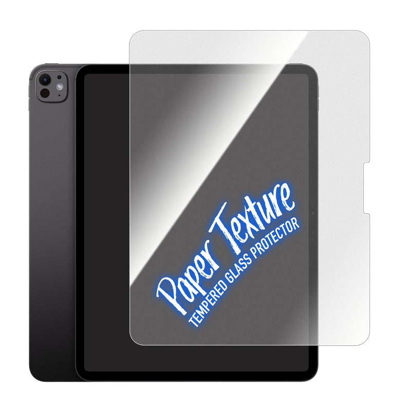 Torrii Bodyglass Paper Texture Glass Screen Protector for iPad Air - توري حماية شاشة زجاج تشبه ملمس الورق لأيباد اير 11 انش ( ام2 ) & اير 13 انش (ام2) & ايباد برو 13 انش (ام4) - شفاف