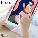Hoco DGA11 Smooth Series Fast Charging Capacitive Pen for iPad - White - قلم الكتروني - هوكو - لجميع انواع الاجهزة - شحن مغناطيس + تايب سي - كفالة 12 شهر