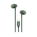 Smartix Immerse Link Designer USB-C Earphone Green - سماعة اذن - مع مايكروفون - تايب سي - كفالة 12 شهر