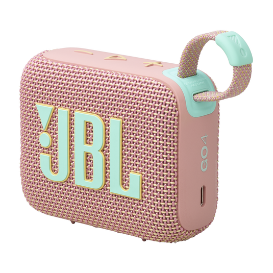 JBL Go 4 Ultra-Portable Bluetooth Speaker - 5.3 / Pink - سماعة سبيكر - بلوتوث - ضد الماء - كفالة 24 شهر