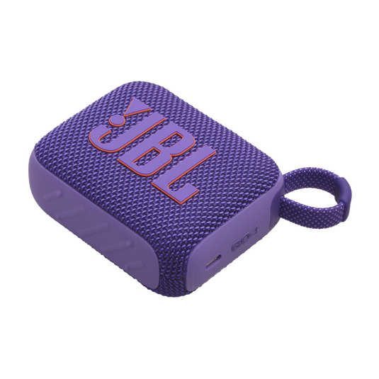 JBL Go 4 Ultra-Portable Bluetooth Speaker - 5.3 / Purple - سماعة سبيكر - بلوتوث - ضد الماء - كفالة 24 شهر