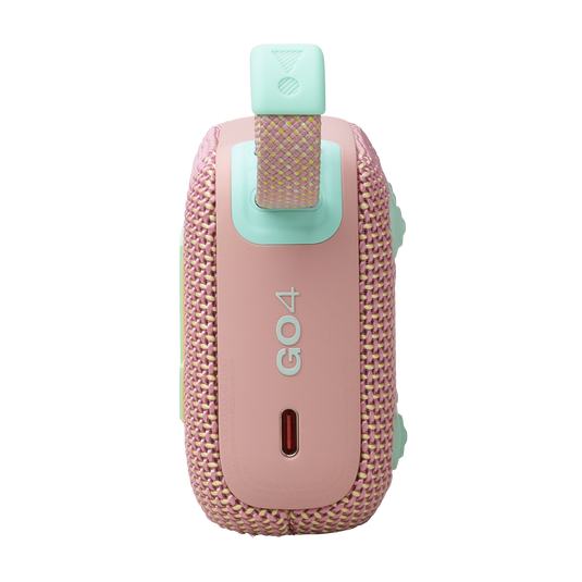 JBL Go 4 Ultra-Portable Bluetooth Speaker - 5.3 / Pink - سماعة سبيكر - بلوتوث - ضد الماء - كفالة 24 شهر