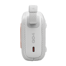 JBL Go 4 Ultra-Portable Bluetooth Speaker - 5.3 / White - سماعة سبيكر - بلوتوث - ضد الماء - كفالة 24 شهر