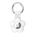 Apple Airtag Keychain Silicone Case - White - كفر ميدالية ابل ايرتاغ