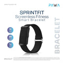 Pawa SprintFit Screenless Fitness Smart Bracelet - Black [O] - سوار ذكي - متابعة الصحة + النشاط البدني - كفالة 24 شهر