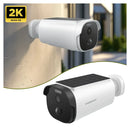 Powerology 3MP 2K Solar Powered Smart Security Camera with Night Vision - كاميرا خارجيه - باورولوجي - مع ميزة الرؤية الليلية تعمل بالطاقة الشمسية - دقة 2 كى - كفالة 12 شهر