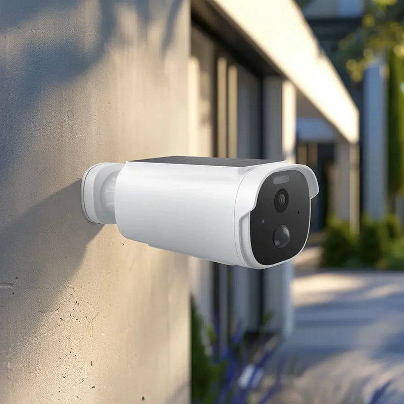 Powerology 3MP 2K Solar Powered Smart Security Camera with Night Vision - كاميرا خارجيه - باورولوجي - مع ميزة الرؤية الليلية تعمل بالطاقة الشمسية - دقة 2 كى - كفالة 12 شهر